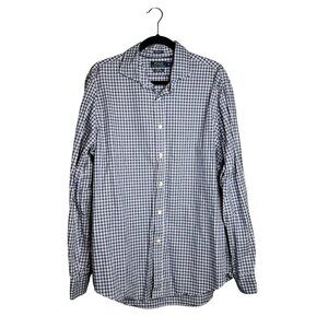 Polo Ralph‎ Lauren Collared Shirt Mens Size XL Slim Fit Blue Gingham Check